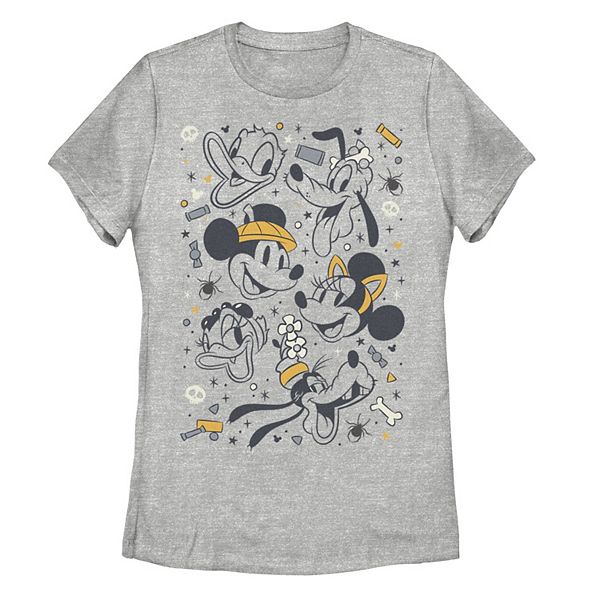 Disney's Mickey and Friends Juniors' Halloween Heads Graphic Tee