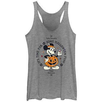 Disney's Mickey Mouse Juniors' Pumpkin Costume Halloween Fun Racerback Graphic Tank