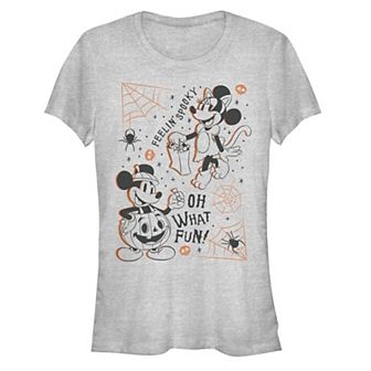 Disney's Mickey Mouse Juniors' Mickey and Minnie Feelin' Spooky Graphic Tee