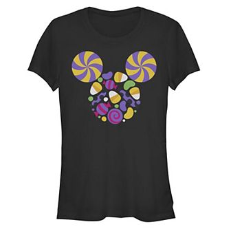 Disney's Mickey Mouse Juniors' Candy Filled Head Graphic Tee