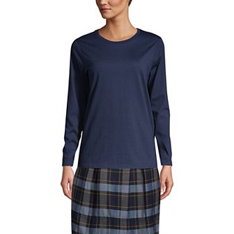 Women's Tall Lands' End School Uniform Box Pleat Skirt