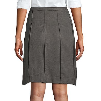 Women's Lands' End School Uniform Box Pleat Skirt
