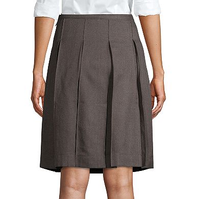 Women's Lands' End School Uniform Box Pleat Skirt