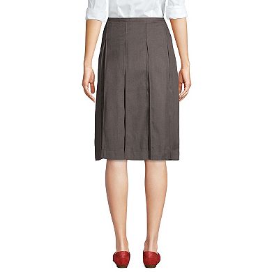 Women's Lands' End School Uniform Box Pleat Skirt