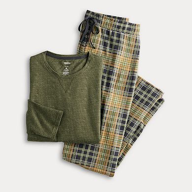 Men's Sonoma Goods For Life® Supersoft Ribbed 2-pc. Pajama Set