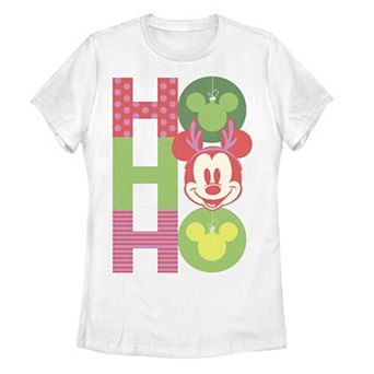 Disney's Mickey Mouse Juniors' Christmas Ornaments Graphic Tee