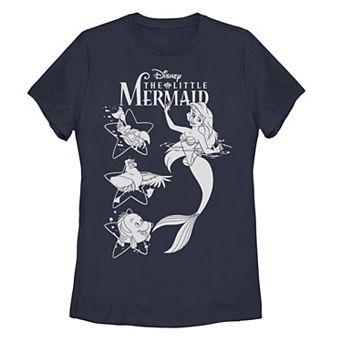 Disney's The Little Mermaid Juniors' Ariel And Friends Graphic Tee