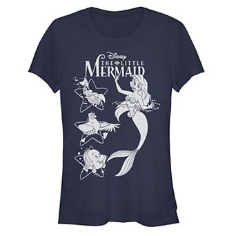 Disney's The Little Mermaid Juniors' Ariel And Friends Graphic Tee