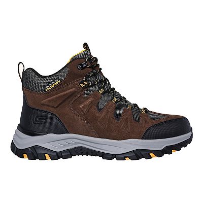 Skechers Relaxed Fit Rickter Branson Men s Waterproof Hiking Boots Size 13 Khaki