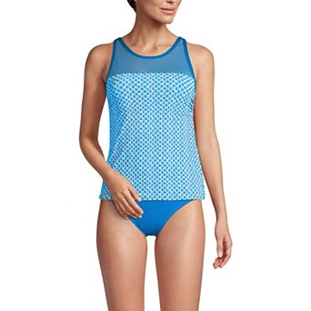 Women's Lands' End Chlorine Resistant Smoothing Control Tankini Swim Top