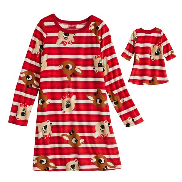 white christmas dresses Christmas Pajamas Ruffled Girl Gown