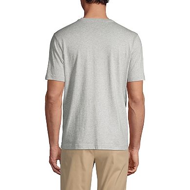Men's Lands' End Essential Short Sleeve School Uniform T-shirt