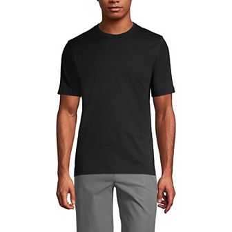 Men's Lands' End Essential Short Sleeve School Uniform T-shirt