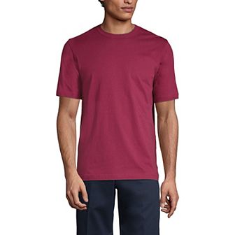 Men's Lands' End Essential Short Sleeve School Uniform T-shirt