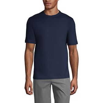 Men's Lands' End Essential Short Sleeve School Uniform T-shirt