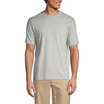Men's Lands' End Essential Short Sleeve School Uniform T-shirt