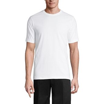 Men's Lands' End Essential Short Sleeve School Uniform T-shirt