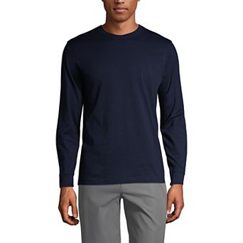 Men's Lands' End Essential Long Sleeve School Uniform T-shirt