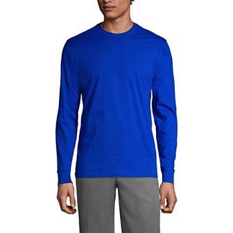 Men's Lands' End Essential Long Sleeve School Uniform T-shirt