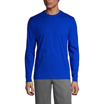 Men's Lands' End Essential Long Sleeve School Uniform T-shirt