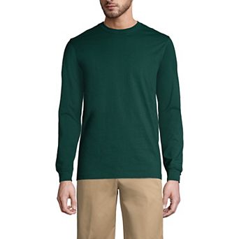 Men's Lands' End Essential Long Sleeve School Uniform T-shirt