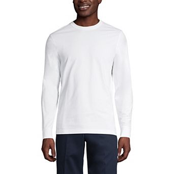 Men's Lands' End Essential Long Sleeve School Uniform T-shirt