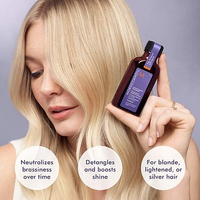 Moroccanoil Treatment Purple Hair Oil for Blonde Hair