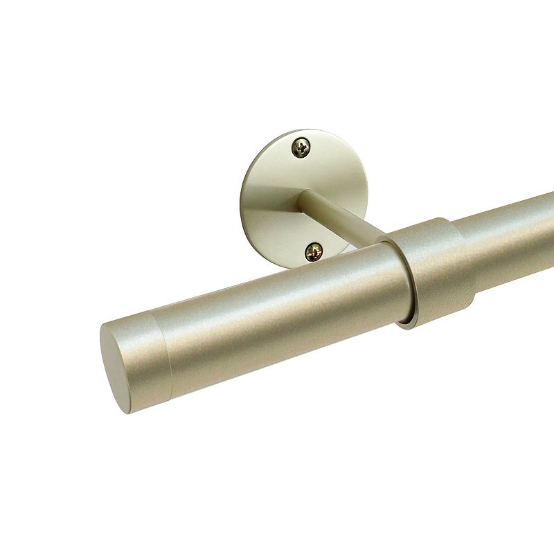 Decopolitan Fairmount 1" Adjustable Curtain Rod, Gold