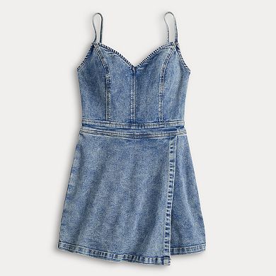 Juniors' Harper & Ivy Sleeveless Denim Romper