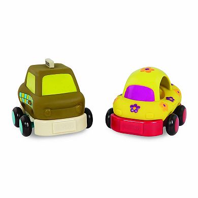 B. toys Wheeee-ls! 4-piece Pull-Back Toy Vehicle Set