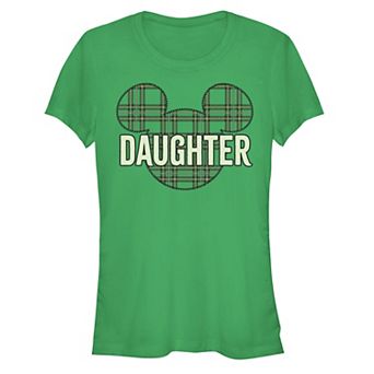 Disney's Mickey Mouse Juniors' Daughter Christmas Patch Graphic Tee