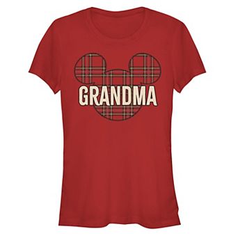 Disney's Mickey Mouse Women's Grandma Christmas Patch Graphic Tee