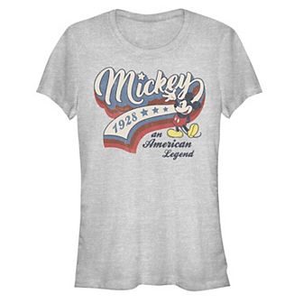 Disney's Mickey Mouse An American Legend Juniors' Graphic Tee
