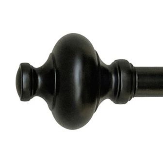 Decopolitan Cardiff 1" Adjustable Curtain Rod Set