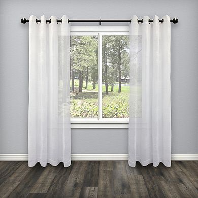 Decopolitan Morena II 1" Adjustable Curtain Rod Set