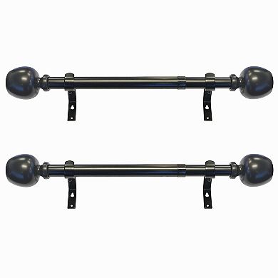 Decopolitan Morena II 1" Adjustable Curtain Rod Set