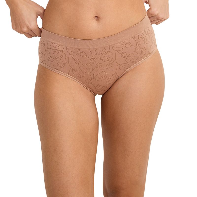 Women's Jockey® Seamfree® Hipster Panty 3787, Size: Large, Brown Floral