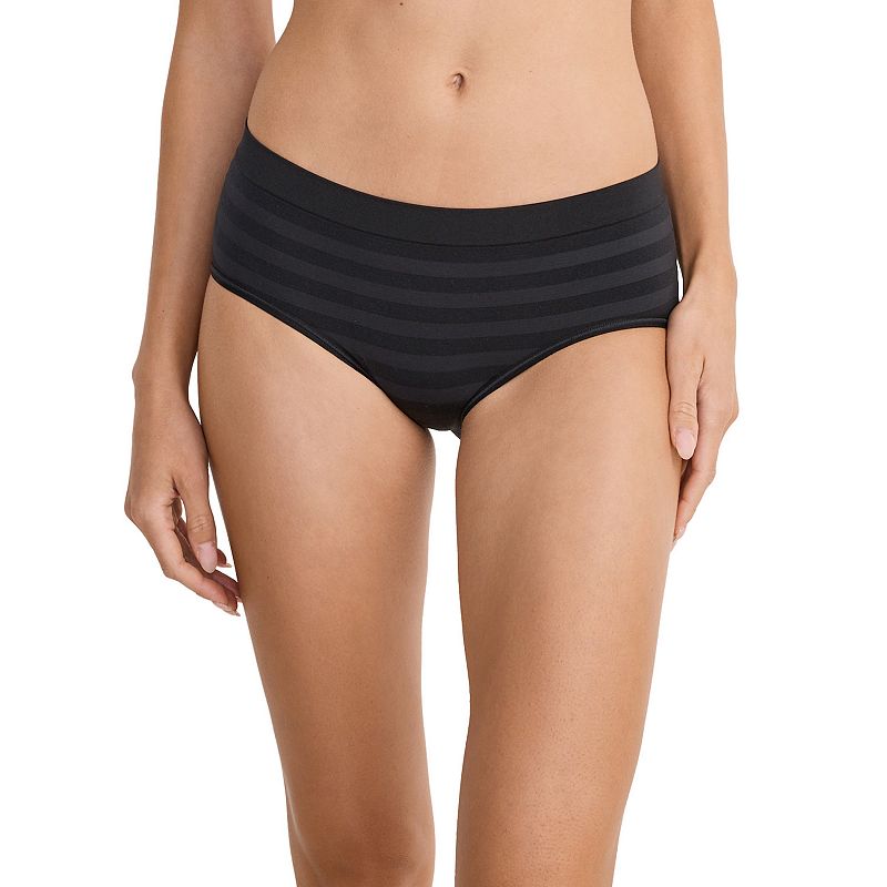 Women's Jockey® Seamfree® Hipster Panty 3787, Size: Large, Black Stripe