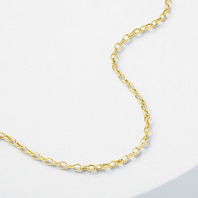 Primrose 14K Gold Diamond Cut Belcher Chain Bracelet Women s Size 7.5
