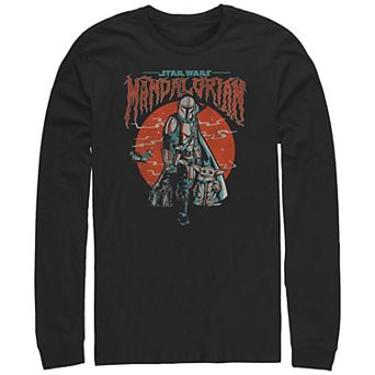 Men's The Mandalorian Wavy Cover Graphic Tee