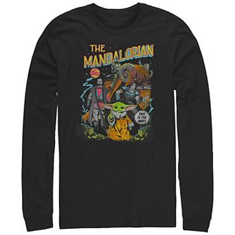 Men's The Mandalorian Comic Book Cover Graphic Tee