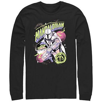 Men's The Mandalorian Pastel Colors Cover Graphic Tee