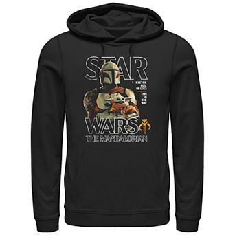Men's The Mandalorian Star Wars Mando And Grogu Graphic Hoodie