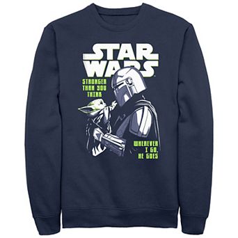Men's The Mandalorian Star Wars Stronger Than You Think Graphic Fleece