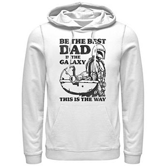 Men's The Mandalorian Best Dad In The Galaxy Graphic Hoodie