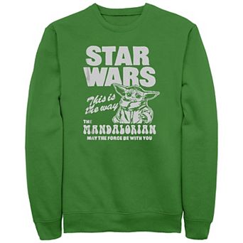 Men's The Mandalorian Grogu May The Force Be With You Graphic Fleece