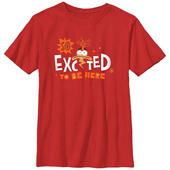Disney's Inside Out 2 So Excited To Be Here Boys Graphic Tee