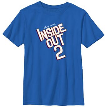 Disney's Inside Out 2 Title Logo Boys Graphic Tee