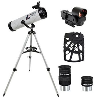 Celestron Moon Mission 114AZ-SR Reflector Telescope with Smartphone Adapter