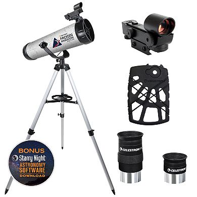 Celestron Moon Mission 114AZ-SR Reflector Telescope with Smartphone Adapter